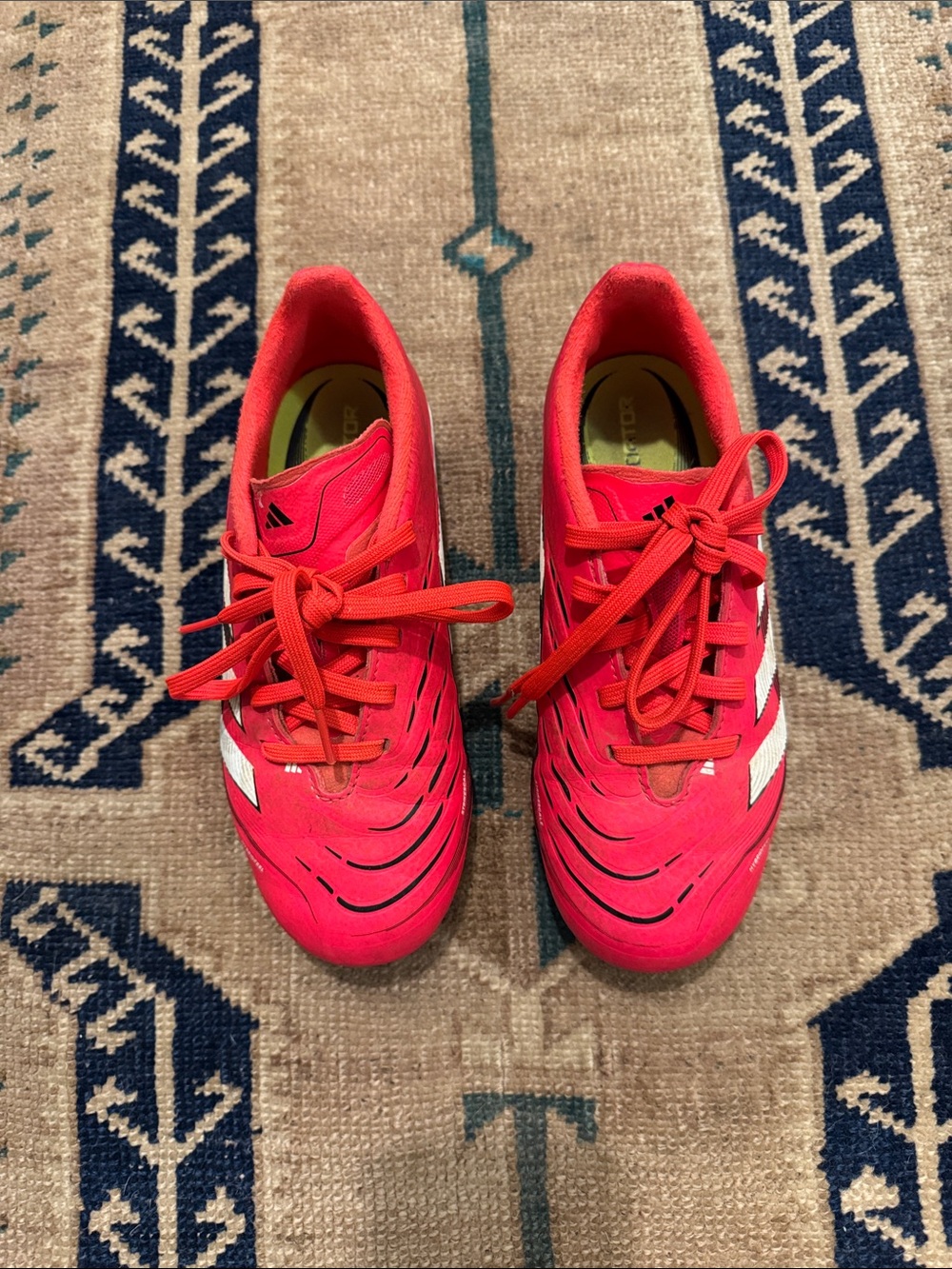 Adidas Kids Bright Red predator Soccer Cleats